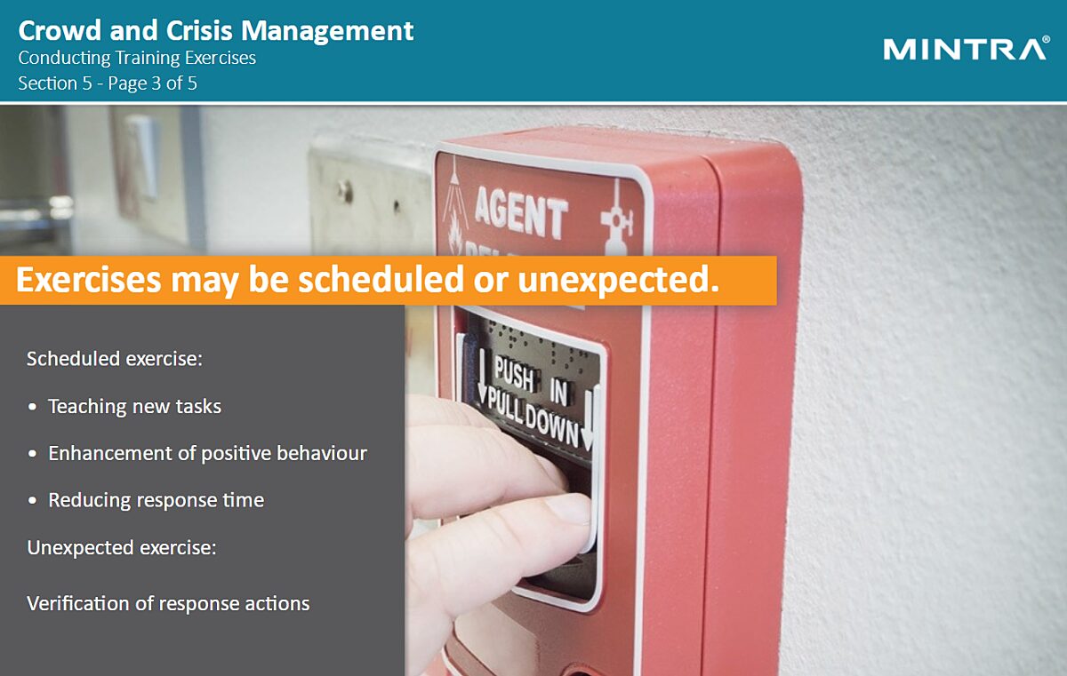 Crowd & Crisis Management (STCW-95, table A-V/2 & A-V/3) Training 5