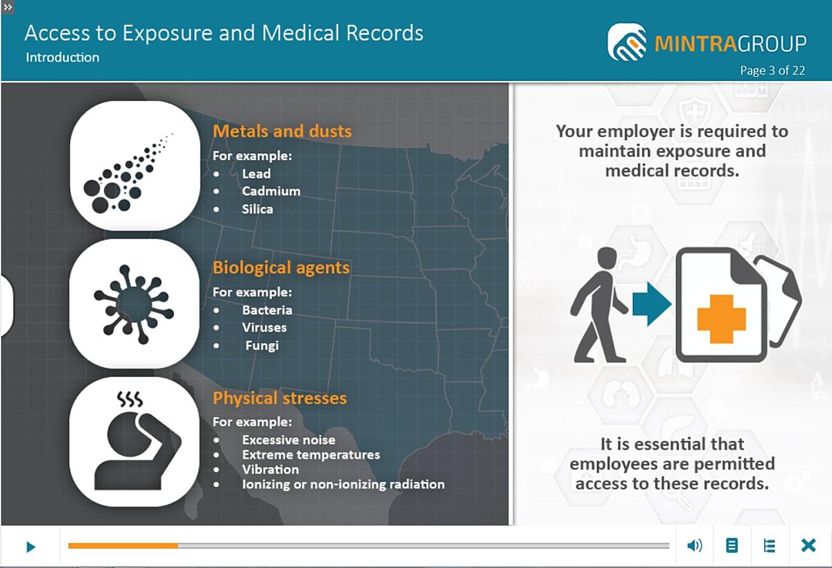 Access to Exposure and Medical Records (US) Training
