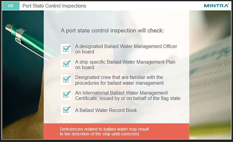 Ballast Water Management Training - DNV Certified 4
