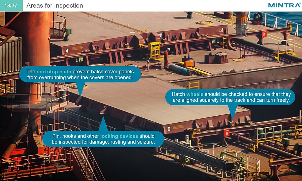 Bulker Operations Hatch Cover Inspection and Maintenance Maritime Training 4