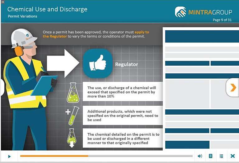 Chemical Use and Discharge Training