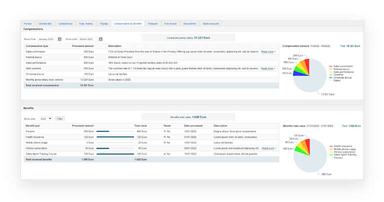 Compensation and benefit screenshot3