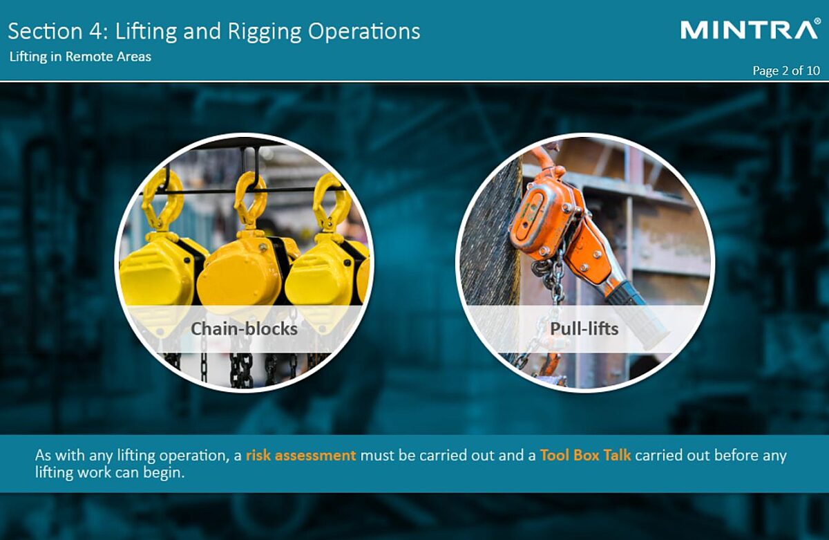 Lifting and Rigging Operations Training 5