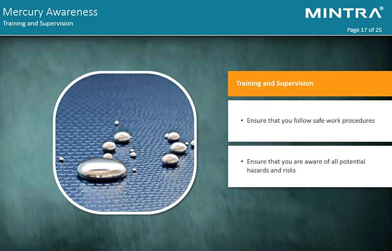 Mercury Awareness Training 5