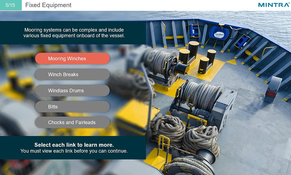 Mooring System Maintenance Training