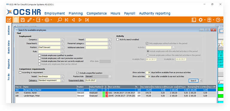 OCS HR Planning Rotation module image3