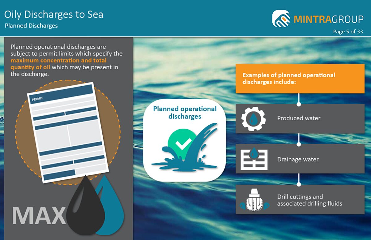 Oily Releases & Discharges to Sea Training 3