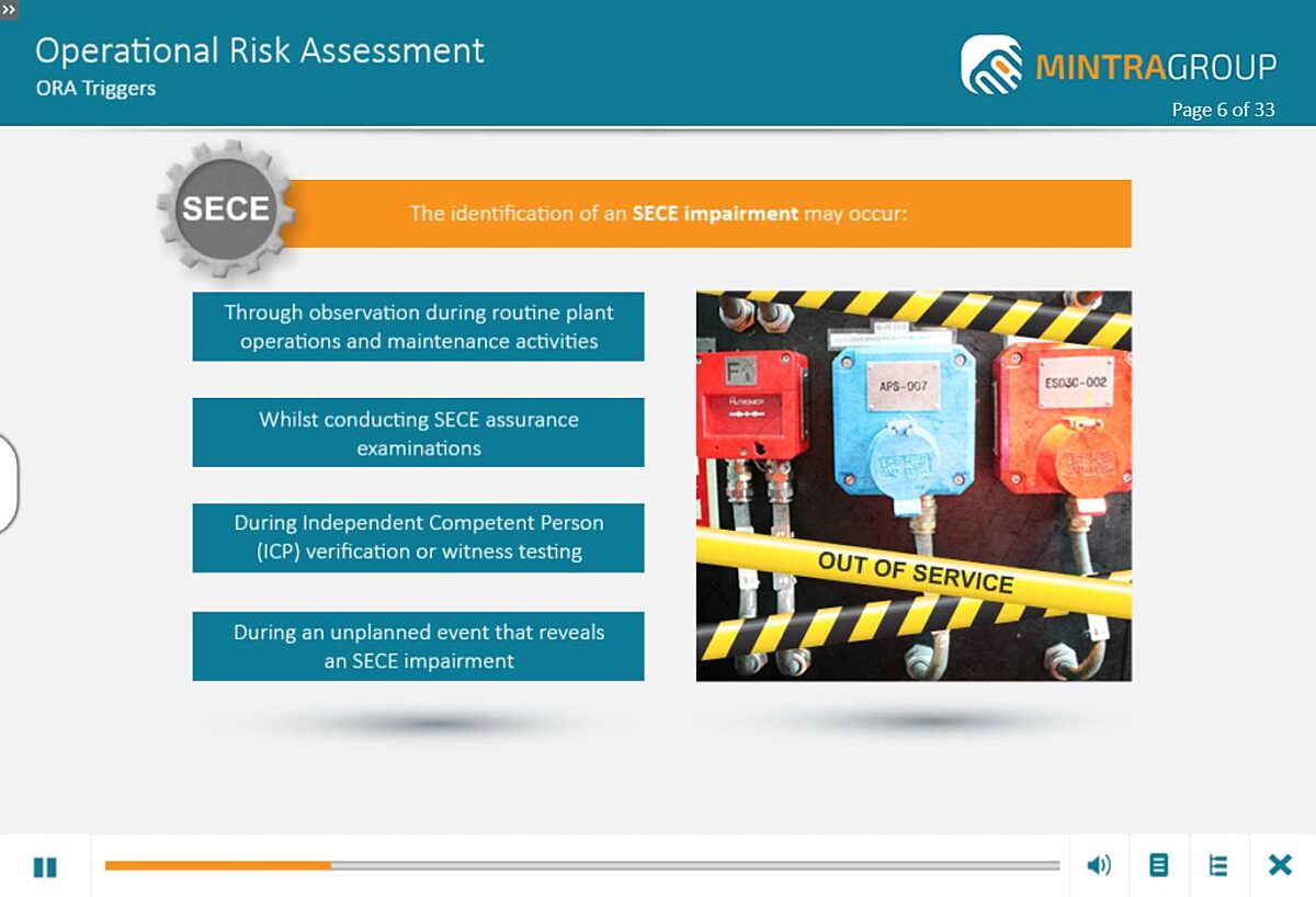 Operational Risk Assessment (ORA) Training