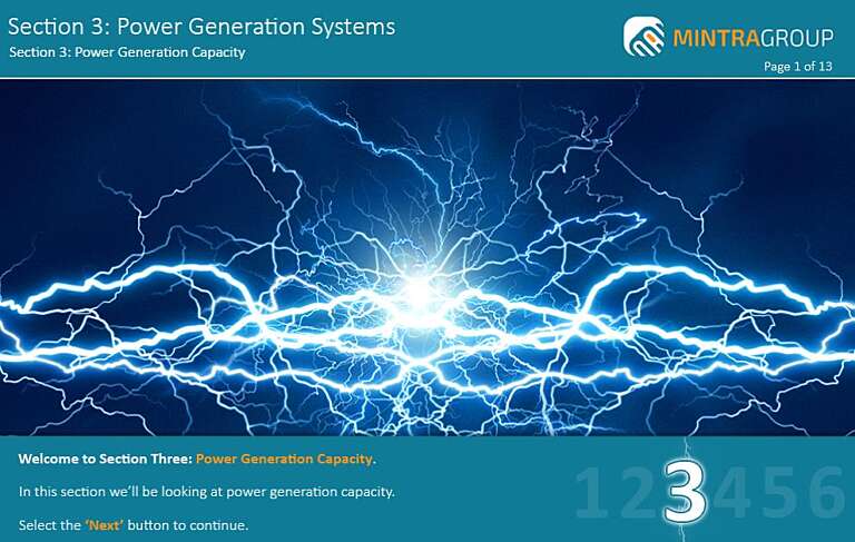 Power Generation Systems Training