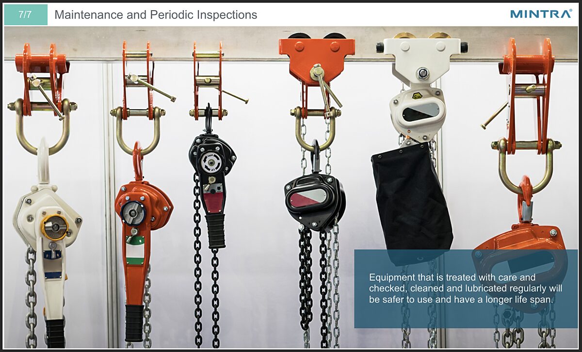 Refresher Course for Riggers Training 5