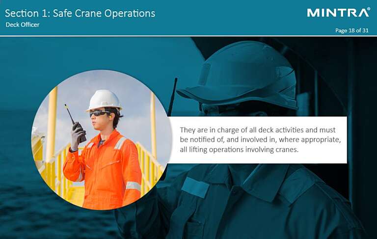 Safe Crane Operations Training
