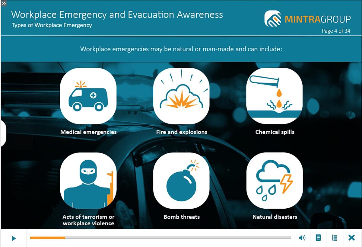 Workplace Emergency and Evacuation Awareness (US) Training