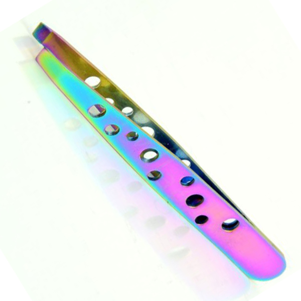 Rainbow Eyebrow Tweezer With Holes